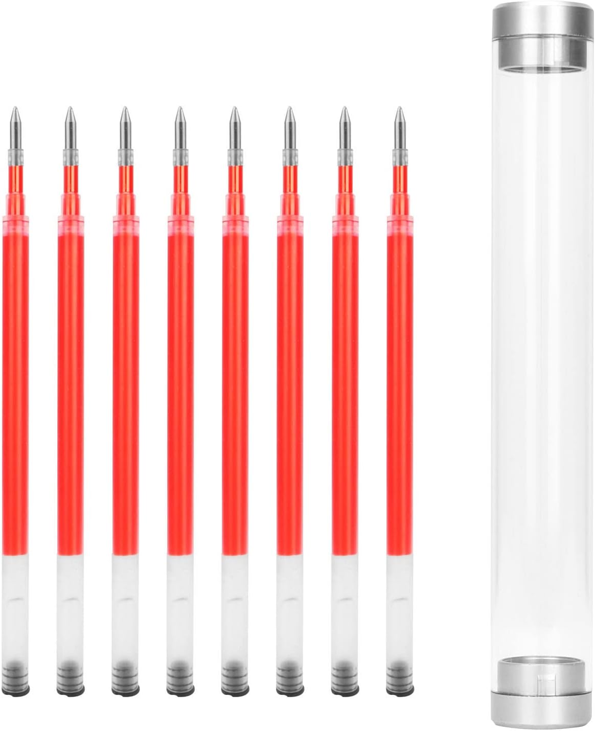 8 Pieces Replaceable Ballpoint Pen Refills Work for Most Brands Pens with Smooth