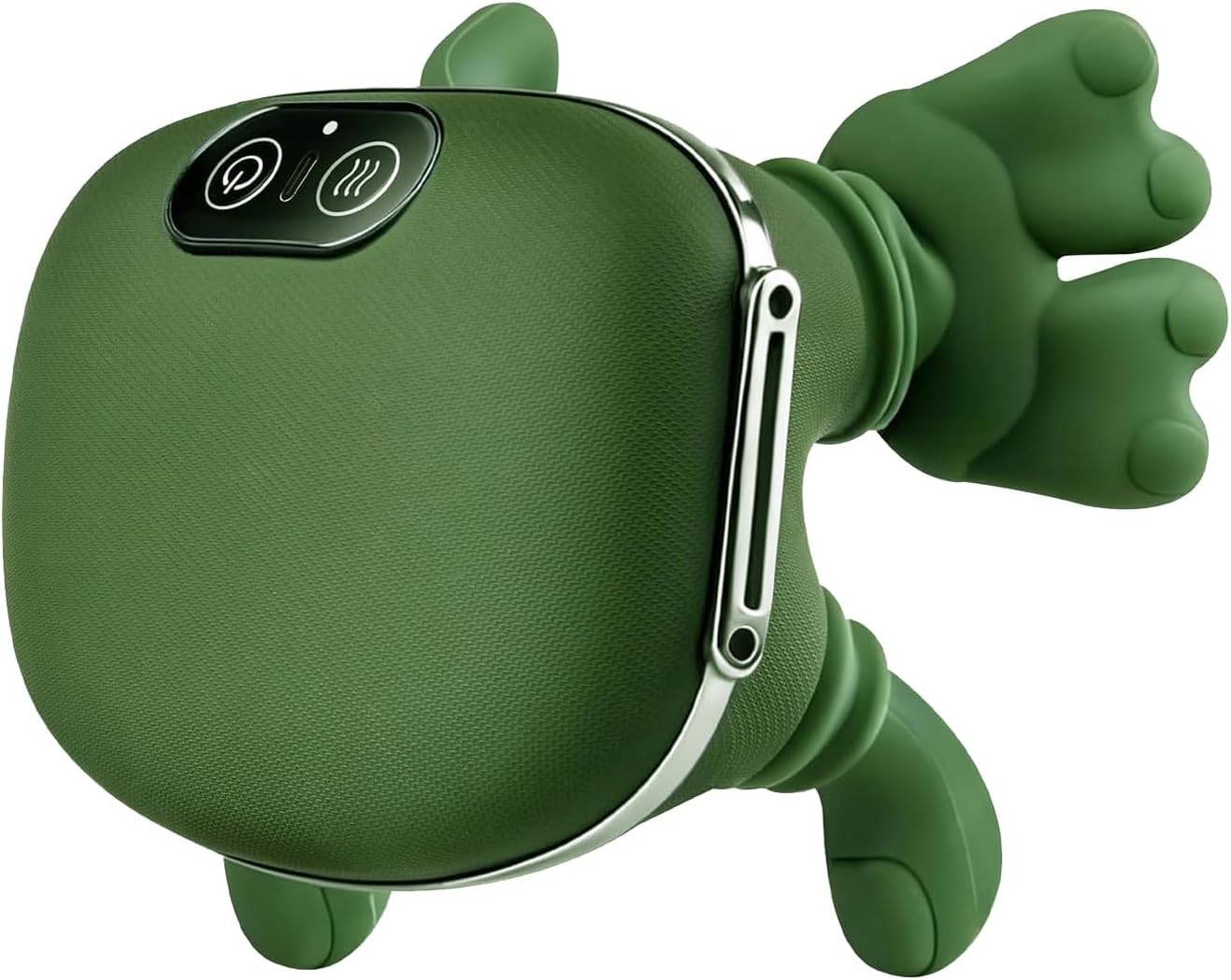 yisibo Neck and Shoulder Massager with Bionic Hand - 4D Kneading Shiatsu with Heat, Wireless Portable Rechargeable Deep Tissue Massager for Pain Relief, Home/Office (Green)
