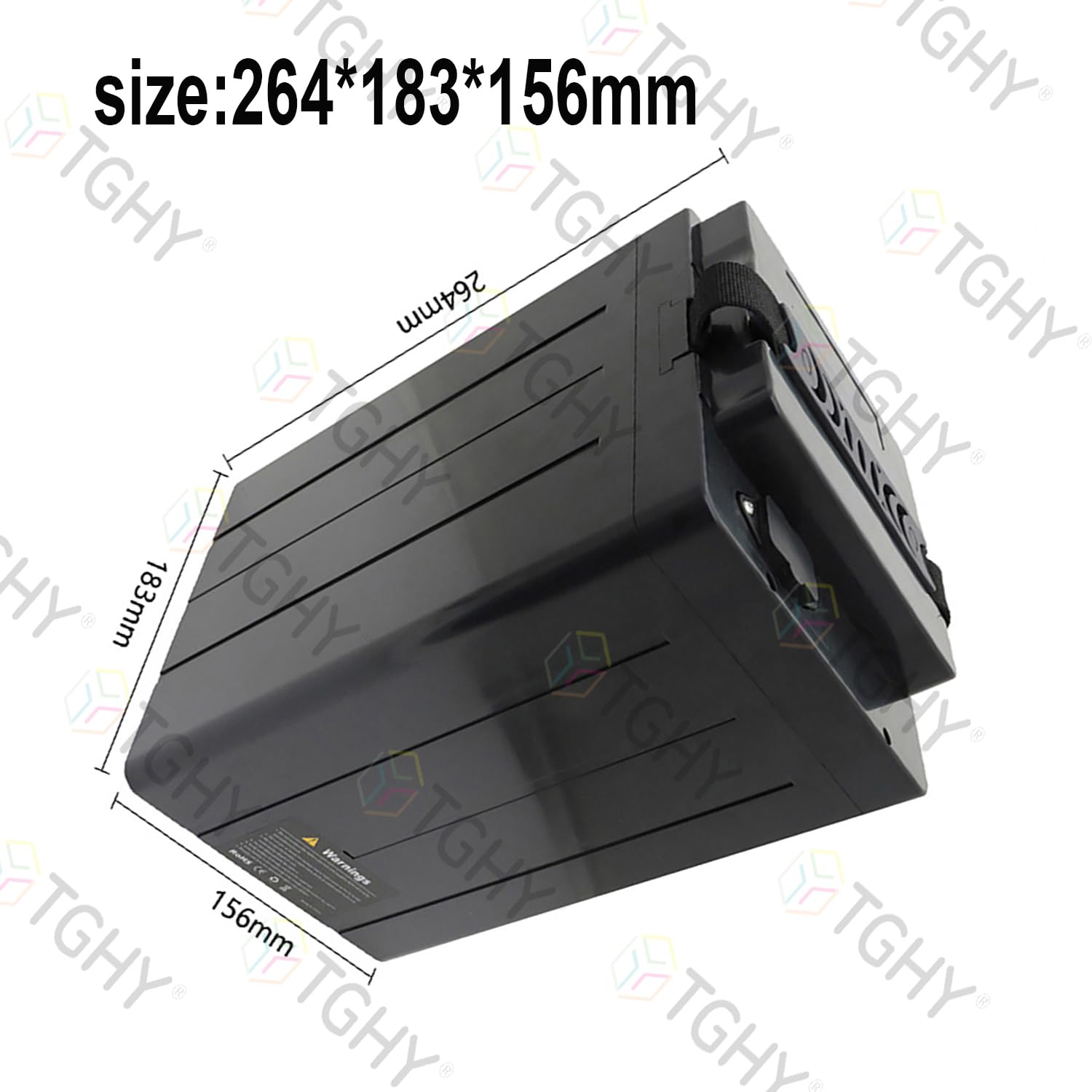 TGHY Batterie au Lithium 48 V, 60 V et 72 V pour voiturette de Golf et cyclomoteur (18 Ah à 30 Ah), avec Chargeur et poignée de Transport.,48v28ah