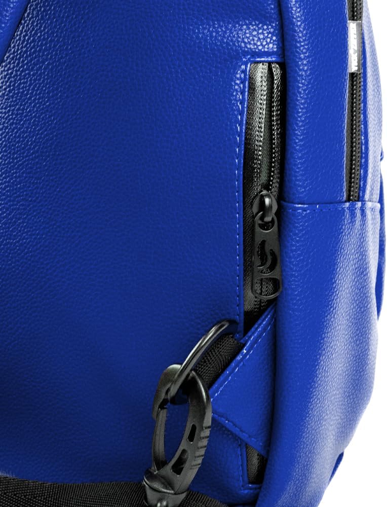 Skunk Uno Cross Body Backpack (Blue Leather)