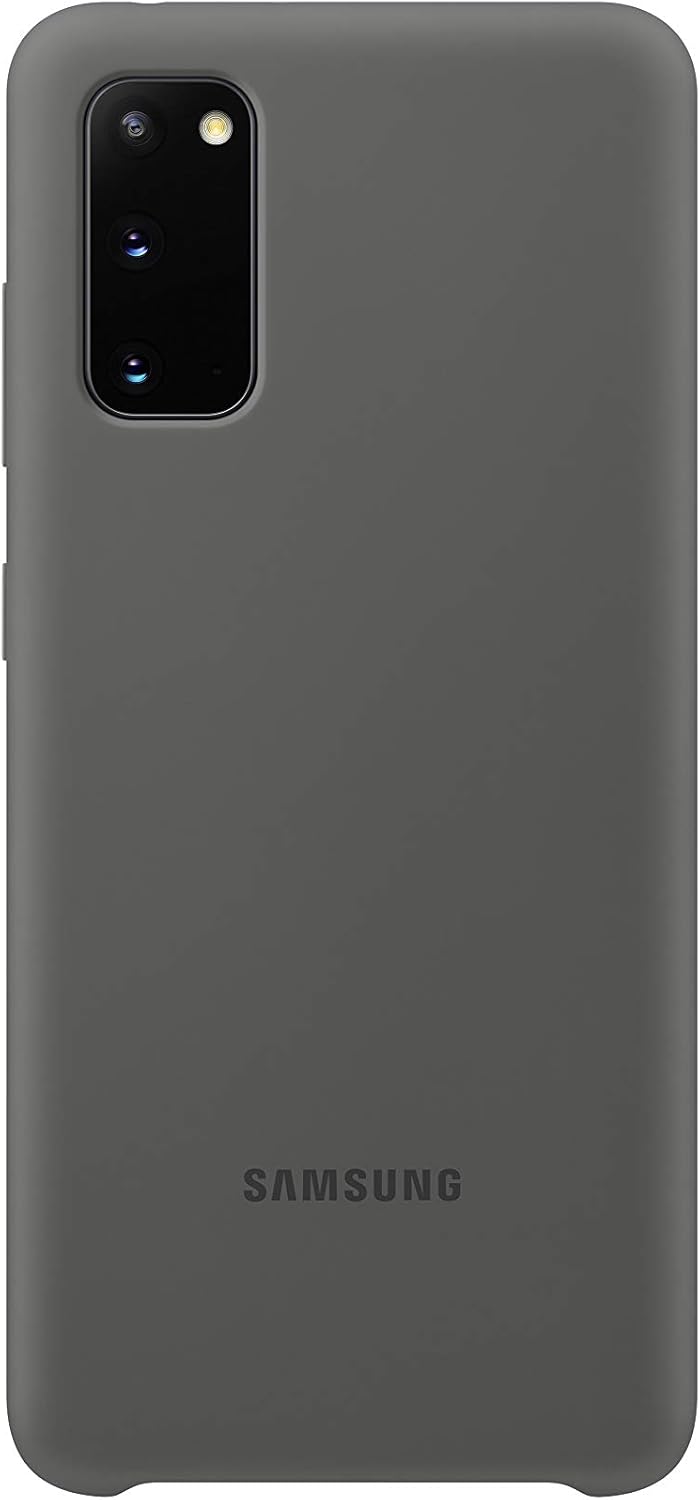 Samsung Galaxy S20 Case, Silicone Back Cover - Gray (US Version with Warranty) (EF-PG980TJEGUS)