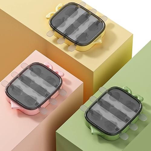 Miniatura 4 de Moldes de silicona para paletas de paletas para niños pequeños, 12 unidades, reutilizables, caseros, con forma de dibujos animados y frutas, moldes