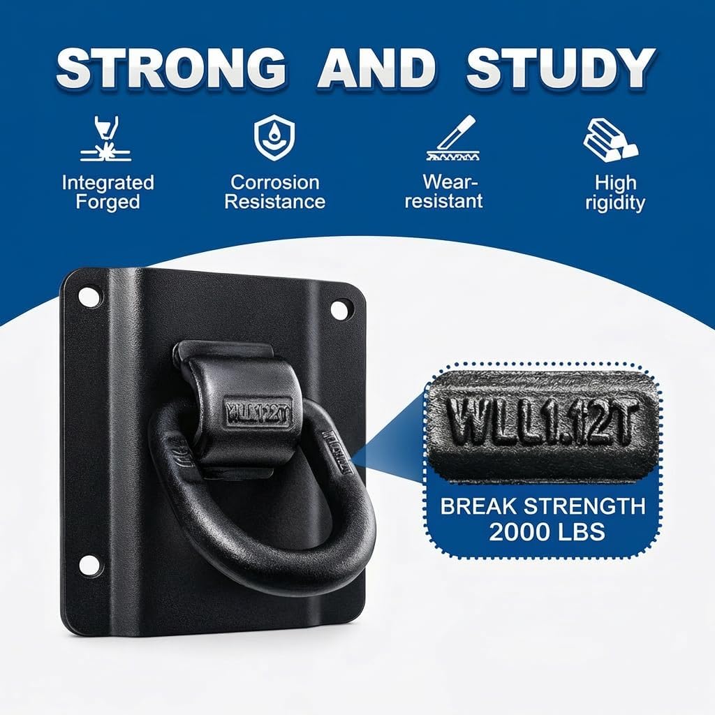 F150 Bed Tie Down Heavy Duty Truck Trailer Tie Down Anchors Accessories Compatible with Ford 2015-2025 F150 F250 F350 & Raptor 2026 Cargo Anchors Replace FL3Z-99000A64-B & FL3Z-9928408-AB