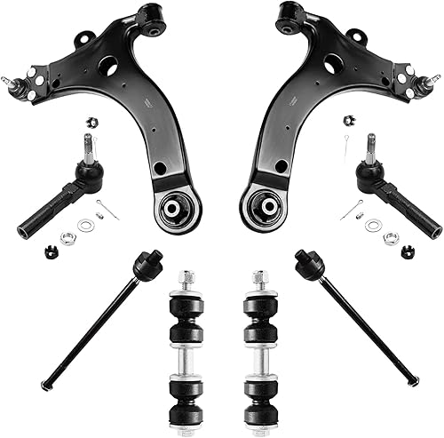 Miniatura 28 de Detroit Axle - Kit de suspensión delantera de 8 piezas para Toyota Sienna 2004-2010, brazos de control inferiores con rótulas interiores exteriores
