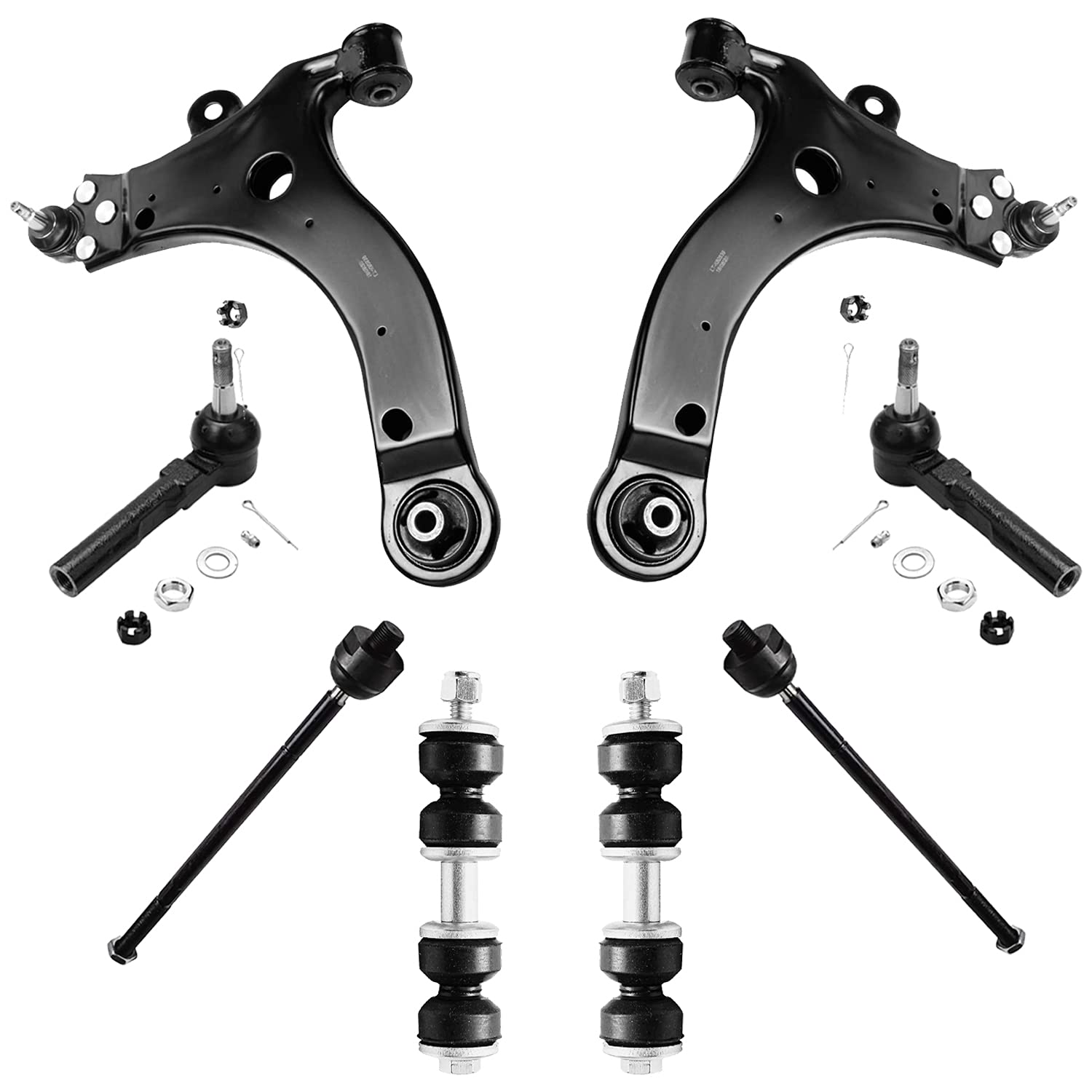 Detroit Axle - 8pc Front End Suspension Kit for Chevy Venture