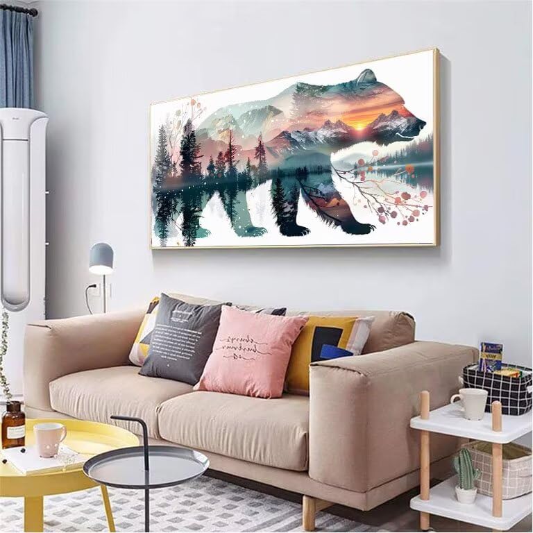 Broderie diamant 5D grand format pour décorer un grand mur vide