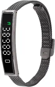 SUNGOOYUE Pulseira Inteligente, Pulseira de Saúde Rastreador de Fitness Com Aplicativo de Controle de Câmera Remota 5.3 para Telefones Rastreamento de Natação à Prova D'água (Preta)