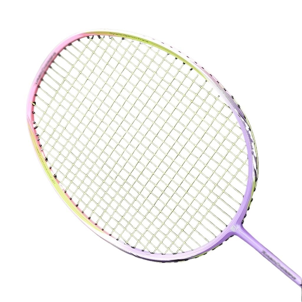 Professional Super Light 8U 62-65G Carbon Fiber Offensive Type Badminton Rackets Strung With Bags 22-35LBS Racquet Sports Adult