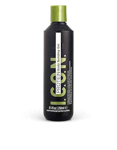 I.C.O.N. Gel proteico para culturismo, gel para esculpir y dar volumen para estilos de soplado, para todo tipo de cabello, 8.5 onzas