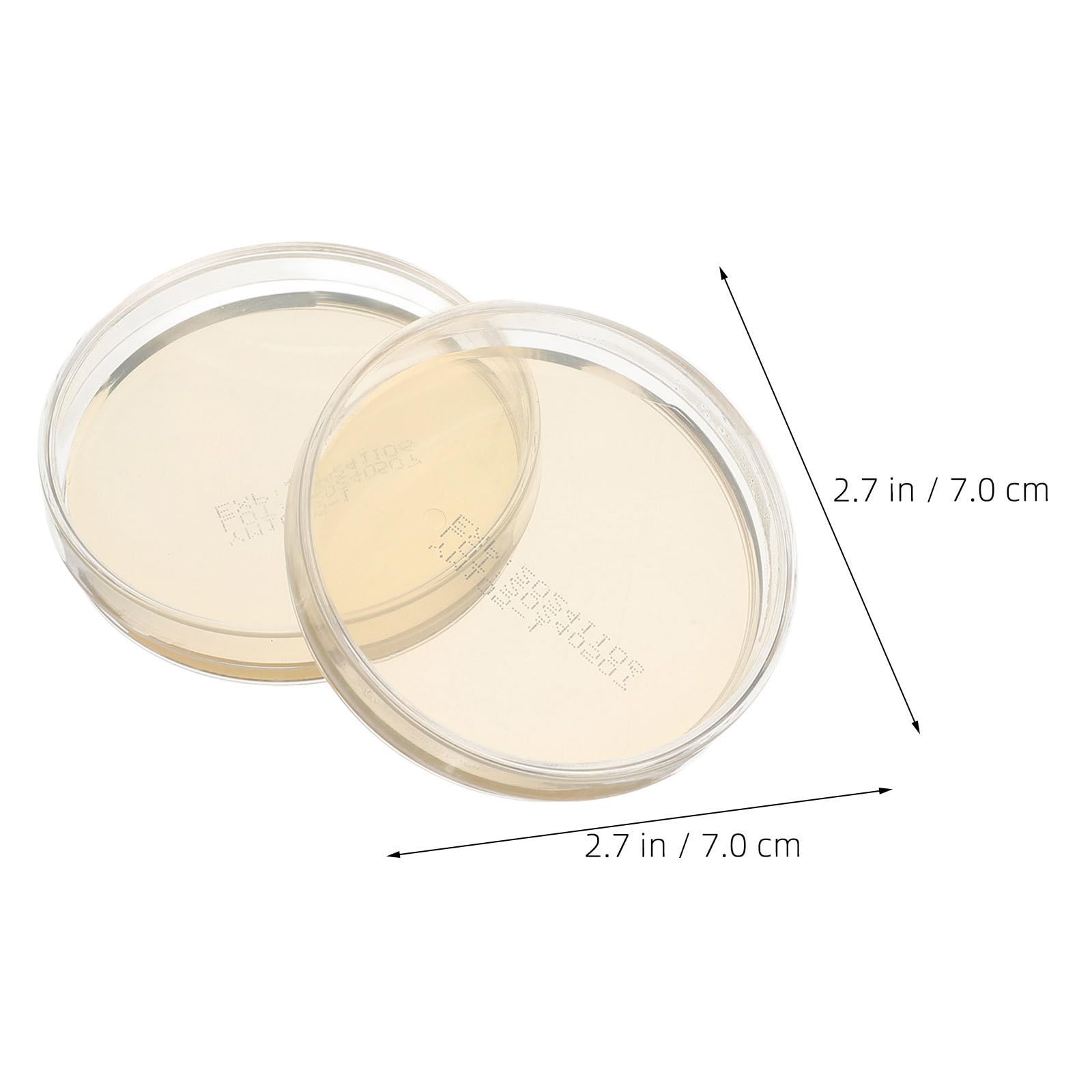 Outanaya 30 Pezzi Piastra Esperimenti Scientifici in Aula Agar Materiale Agar per 7cm Preconfezionata Coltura Microbiologica Micologia