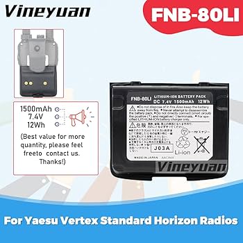 Amazon.com: Vineyuan Two Way Radio Battery for Yaesu Vertex VX-7R