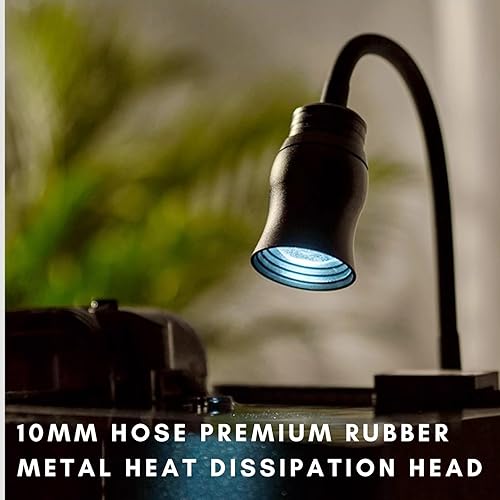 Miniatura 5 de HOLOAQUA Foco LED para acuario  Luz de pecera con 3 colores  3000 K amarillo cálido, 4000 K blanco natural y 6500 K blanco frío, longitud focal