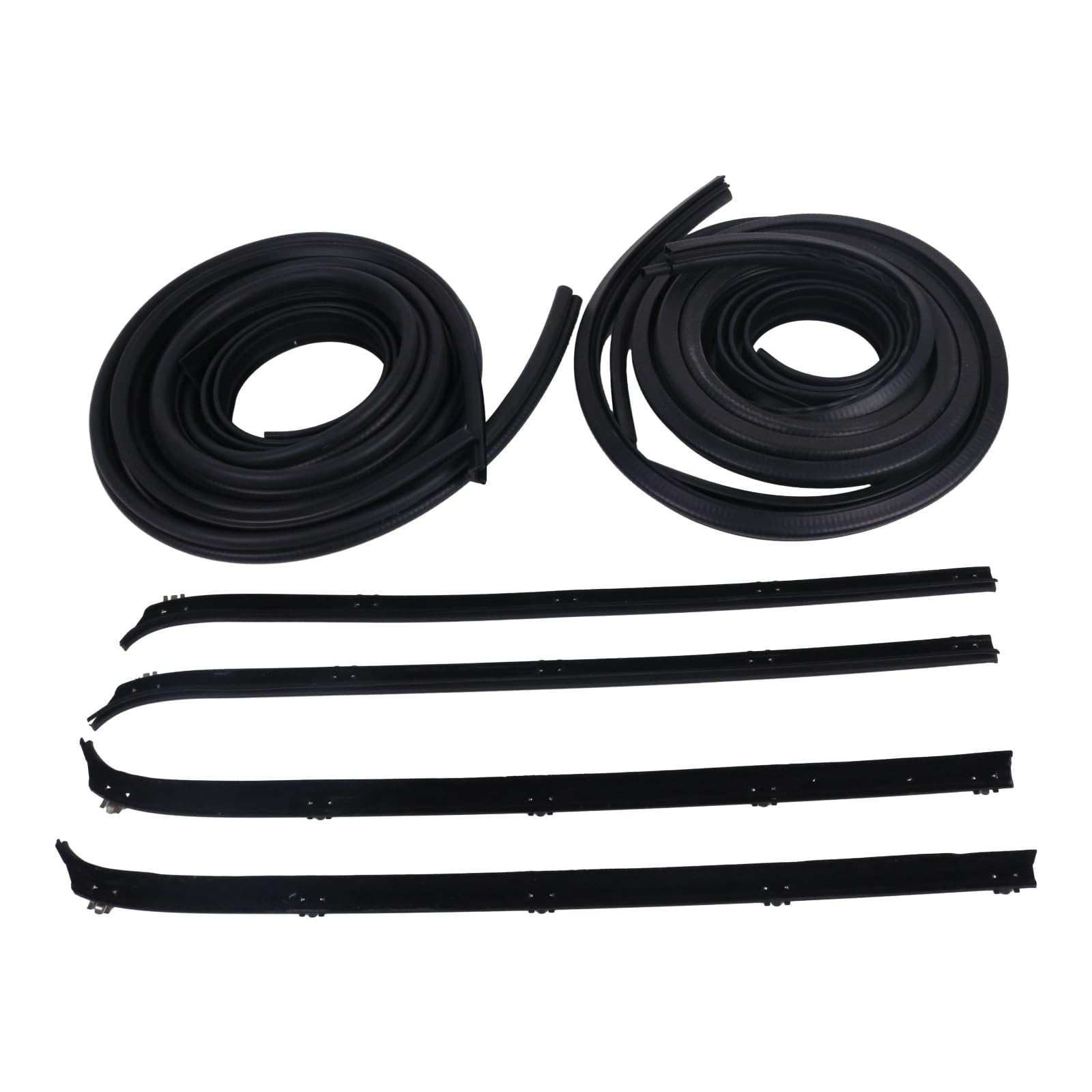 HOLDWELL 10 Piece Rubber Door Window Weatherstrip Seal Kit KD1002-10A Compatible with 1980-1993 Dodge Truck D W 150 Dodge Ramcharger 1980-81 Plymouth Trailduster