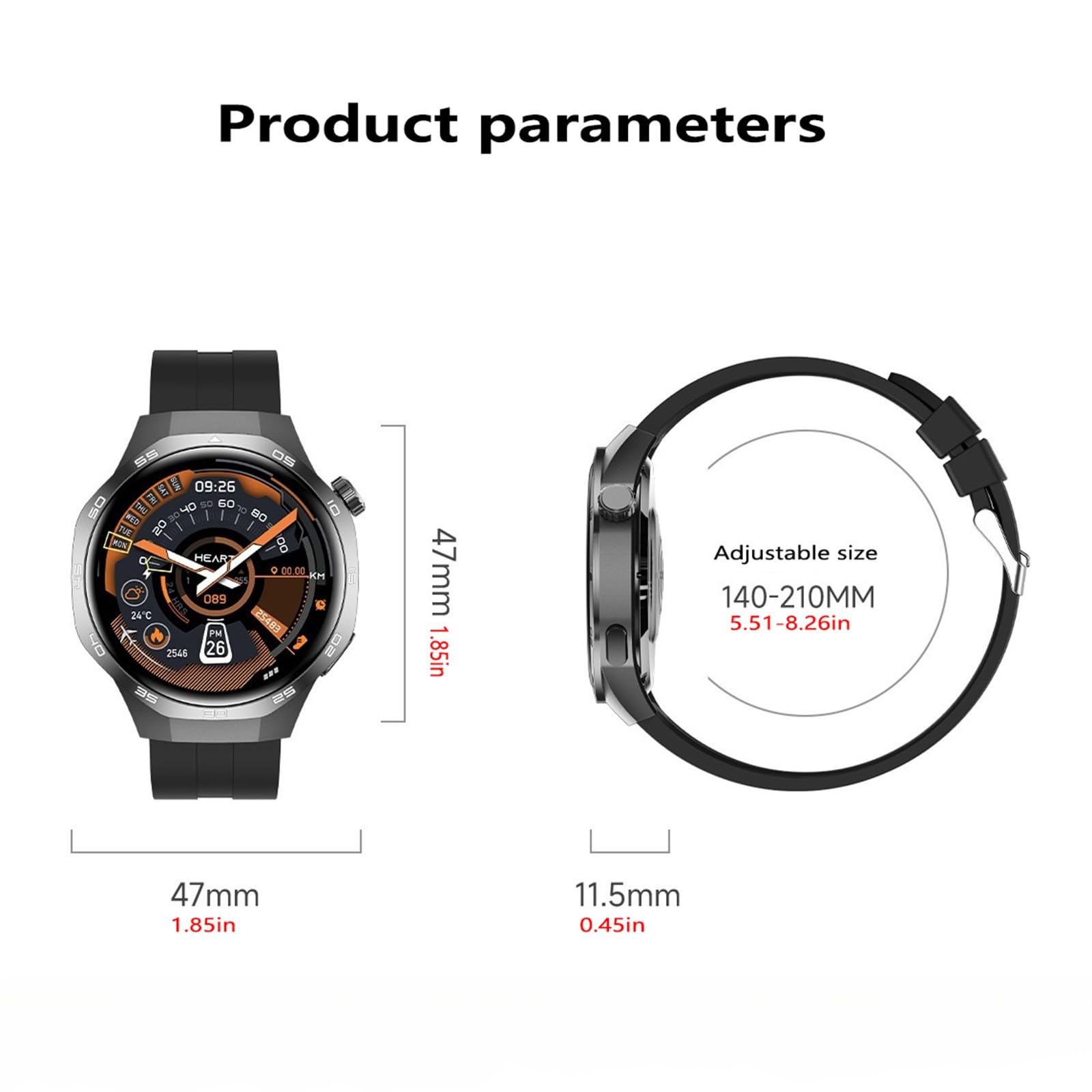 Reloj Inteligente Hombre Mujer Reloj Deportivo con Llamadas, Smart Watch Monitor De Sueño/Spo2, Podómetro, Modos Deportivos, Impermeable Reloj Deportivo Silver Silicone