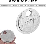 Spark Plug Measuring Tool, Wire Spark Plug Gapper Gauge Scaled from 0.020 to 0.100 Inch, Universal Zinc Alloy Gap Gauge Space Measuring Tool for Wire Plugs, Car Accessories