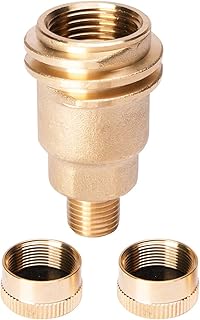 QCC1 Acme Nut Propane Gas Fitting, Brass QCC1 Acme Nut Propane Fitting Hose Adapter with 1/4 Inch Male Pipe Thread with 2 Pack Refill 1 LB Propane Bottle Caps