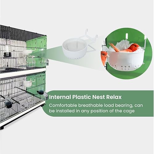 Miniatura 4 de Bacthom Dispensador automático de agua para pájaros, 4 unidades, para pinzón, loro, agapornis, papagayos, jaula de cacatías