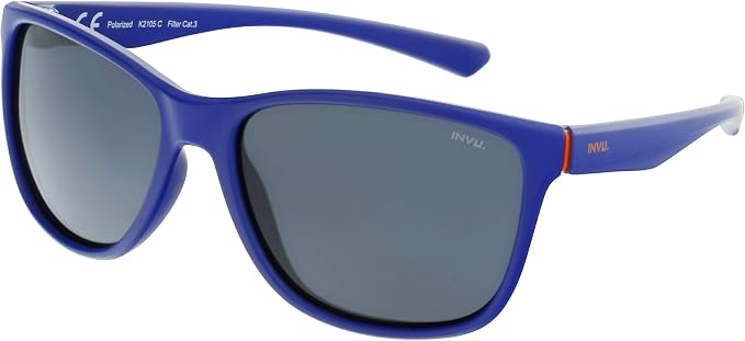 INVU OCCHIALI DA SOLE K 2105 C BLU LENTI POLARIZZATE BIMBO FLEX :  Amazon.it: Abbigliamento