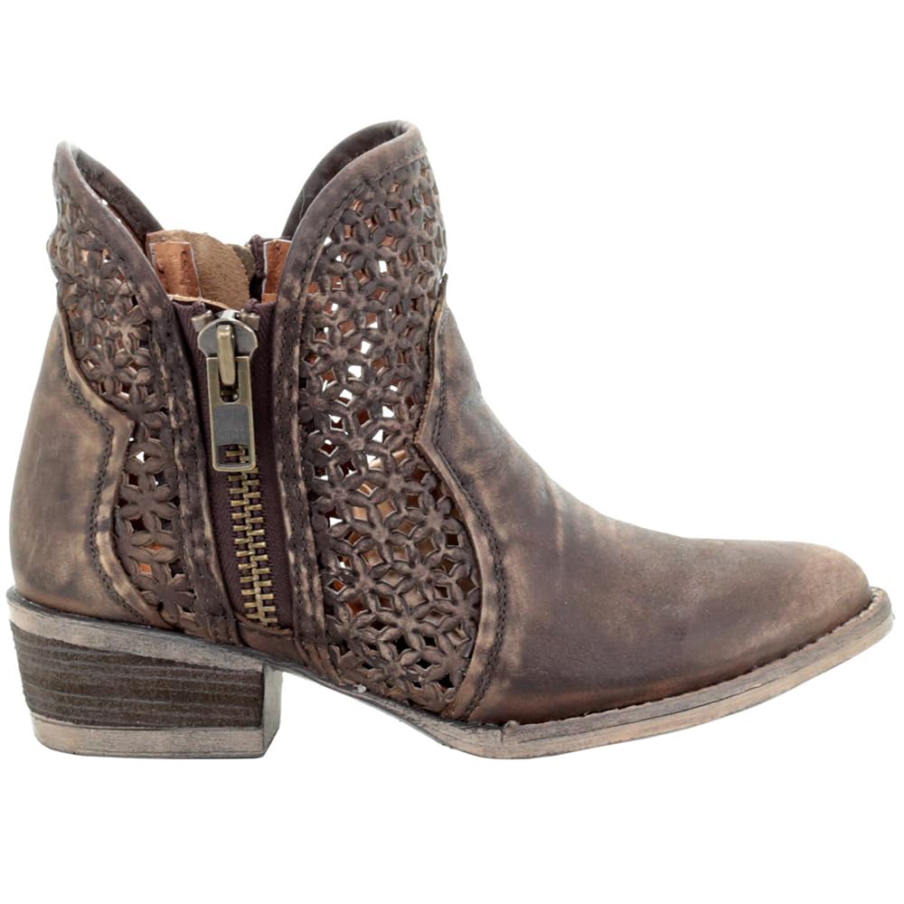 Corral BootsWomen's Cut-Out Booties Round Toe