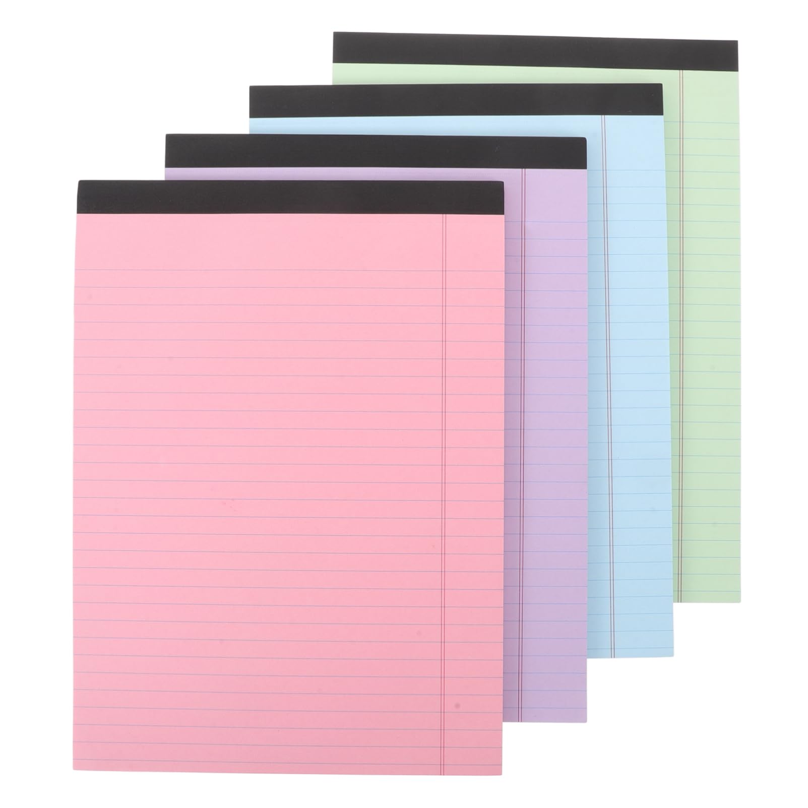 Quaderno Appunti A4 4 Pezzi in Carta, Righe Ampie, Fogli | Lista Spesa e Studio, Facile da Rivedere e Condividere, Pagine Strappabili e Design Elegante