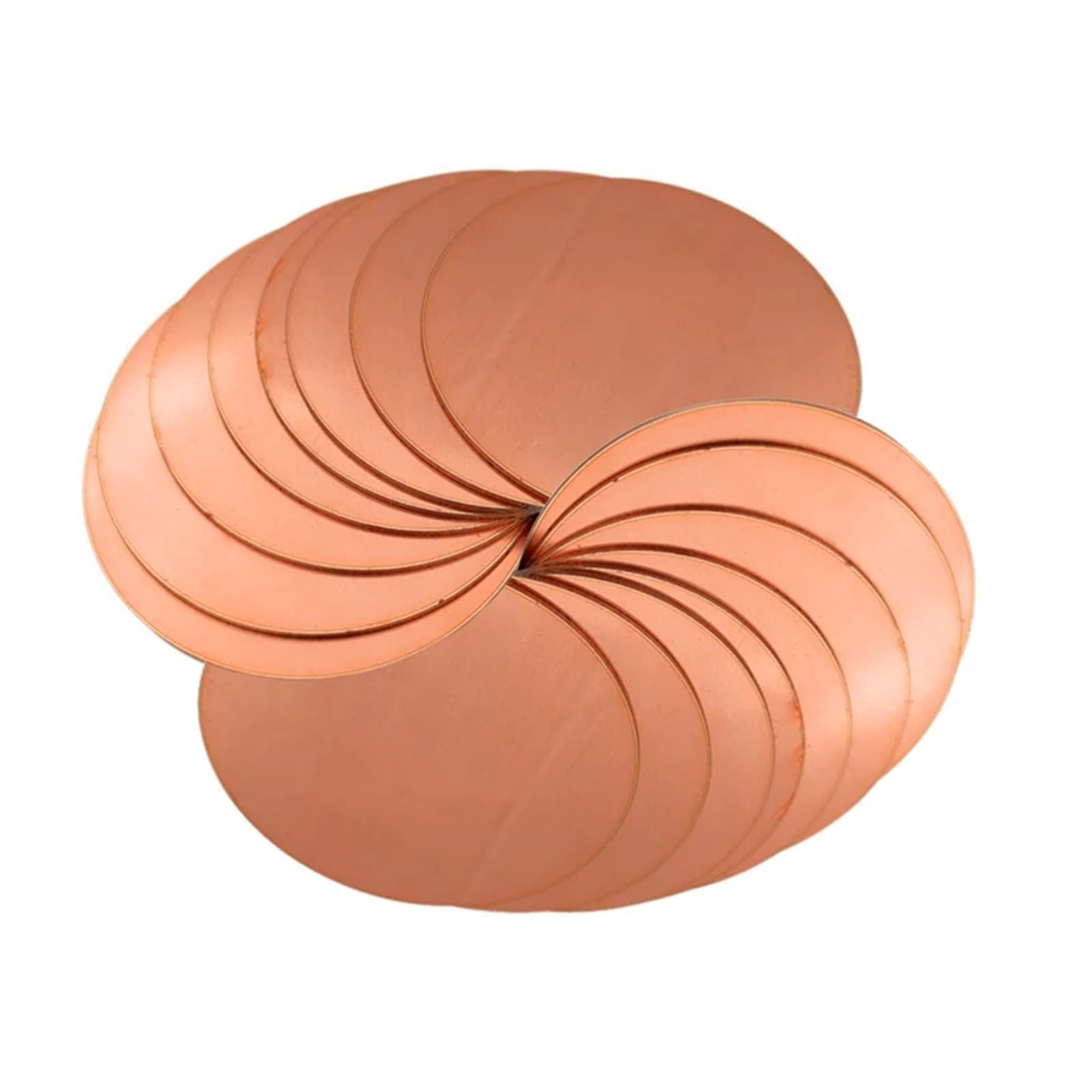 Disque en cuivre T2 feuille circulaire 50 mm épaisseur 3 mm pour atelier