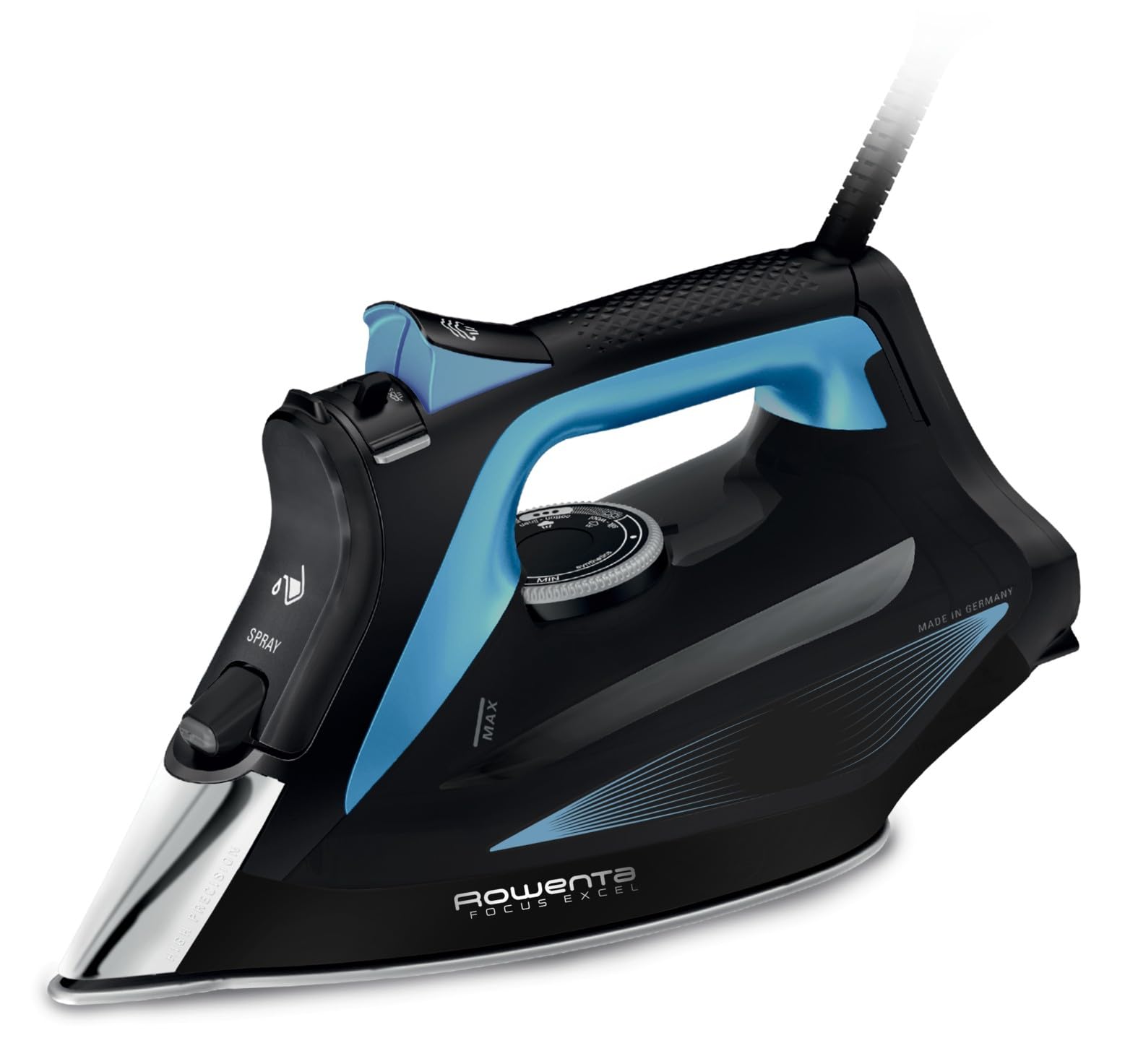 Rowenta DW5310 Plancha a vapor Suela Microsteam 400 HD Láser 2700 W Negro, Azul