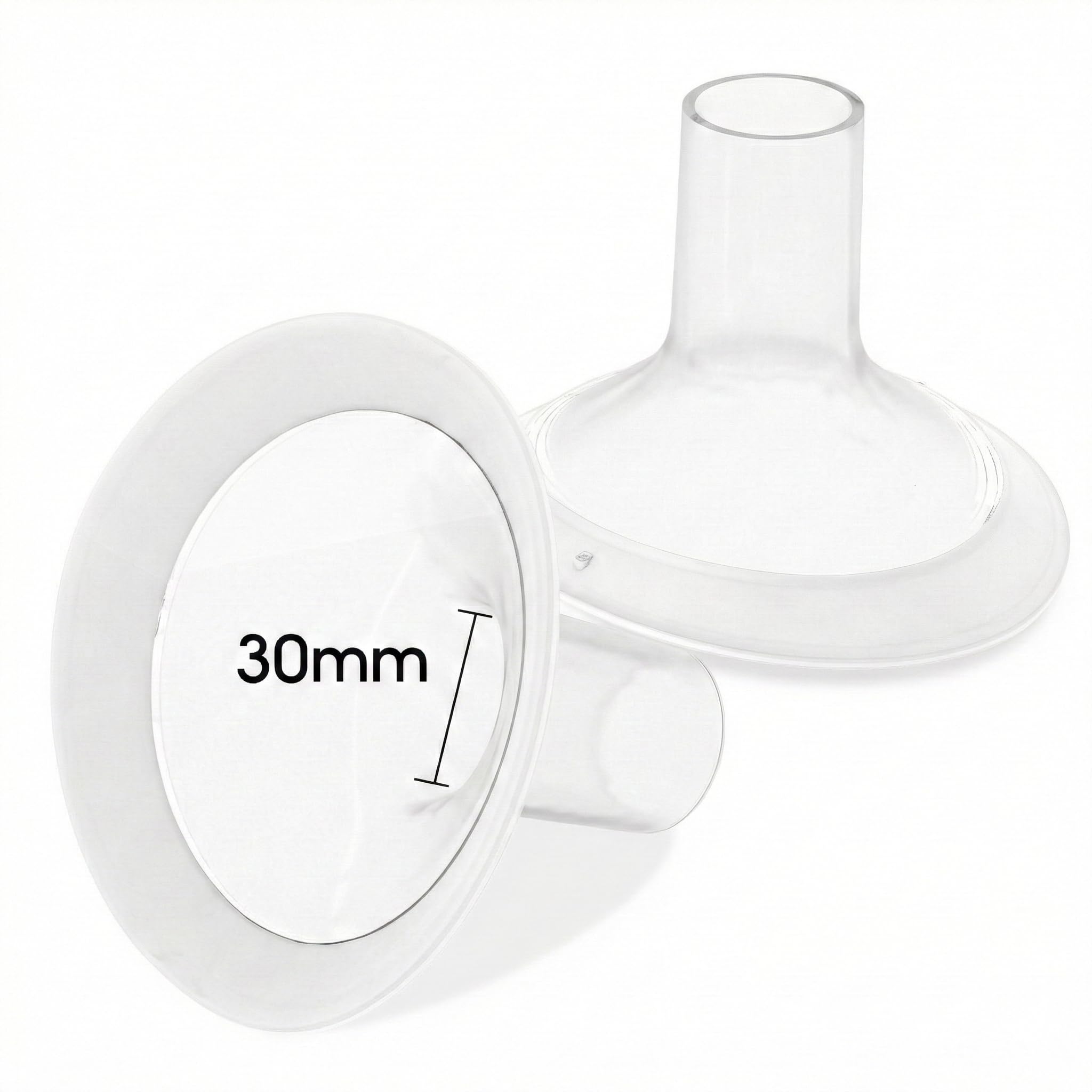 30mm Flange Inserts for Medela Breast Pump, 2pcs Medela Nipple Shields Compatible with Pump in Style, Symphony, Hand Pumpt Parts for Breastfeeding