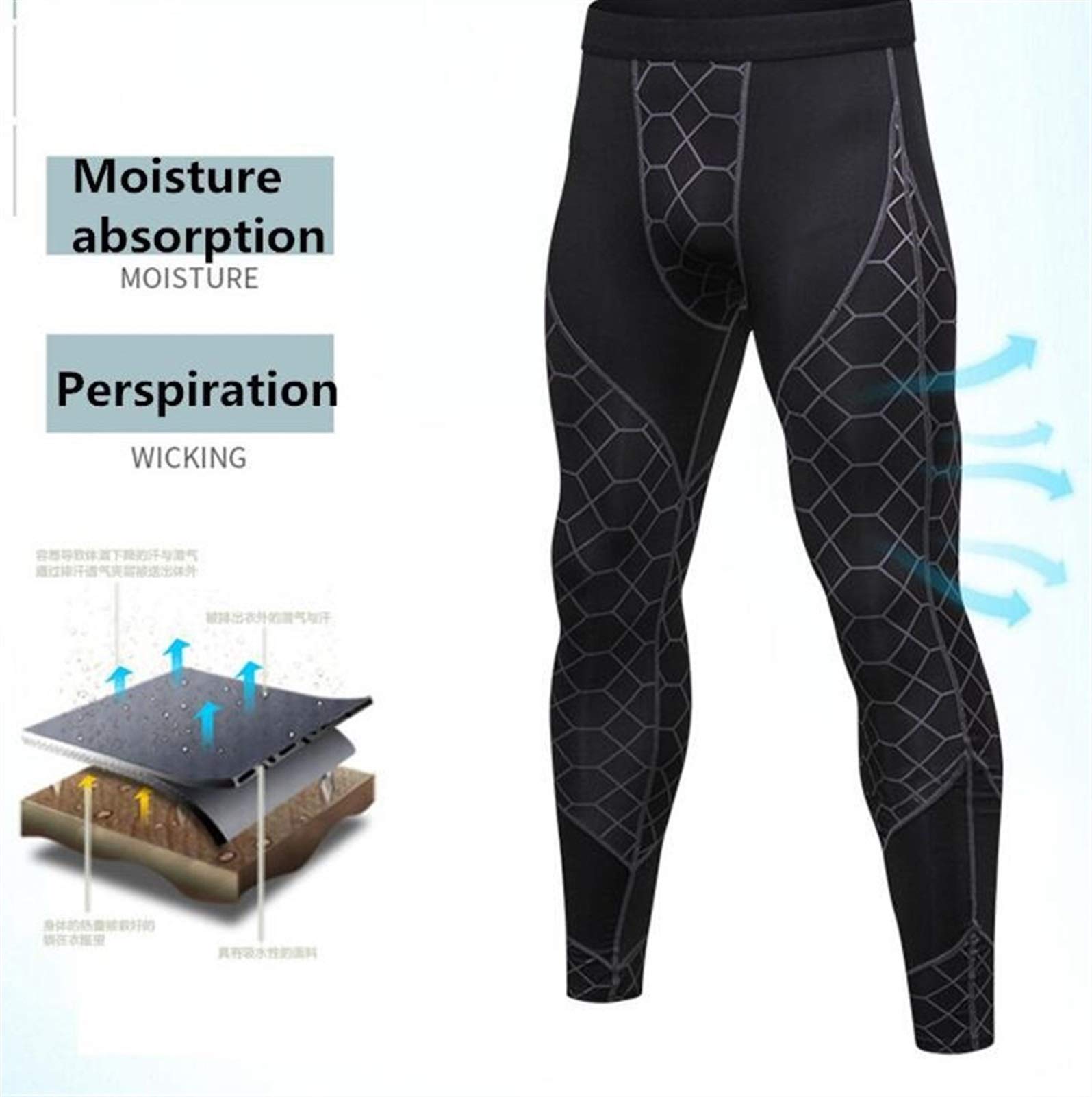 Inverno Biancheria Intima Termica Set Uomini Stretta Intimo Termico A Secco A Lungo Johns Rapida Stretch Uomo Maschio Leggings Cloth (Color : C5, Size : XL.)