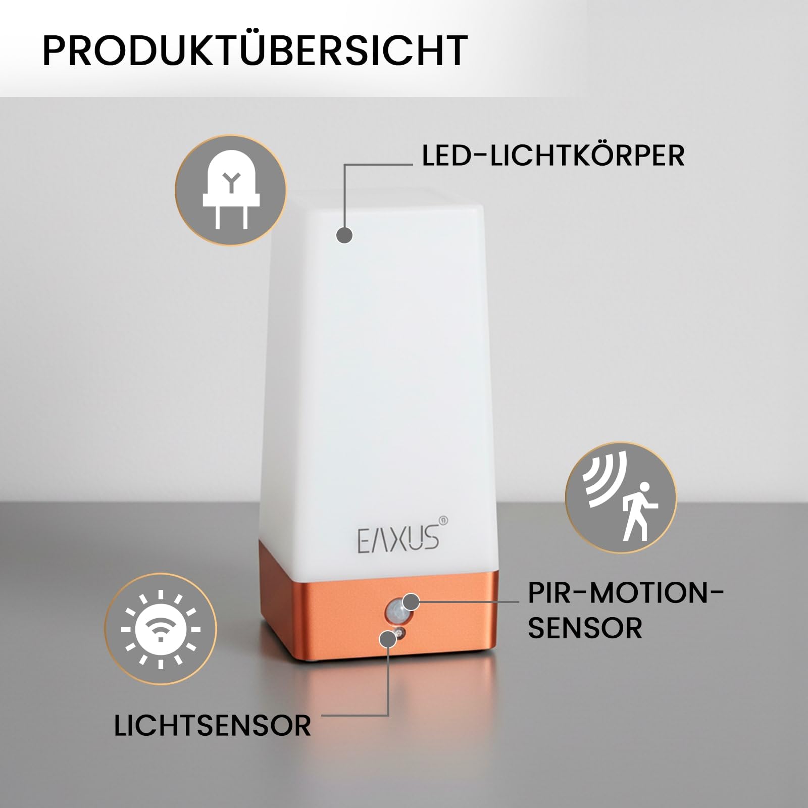 CashMuch Lichtsensor-Schalter Für LED-Leuchten – PIR Bewegungsmelder Bis 1000W, Weiß