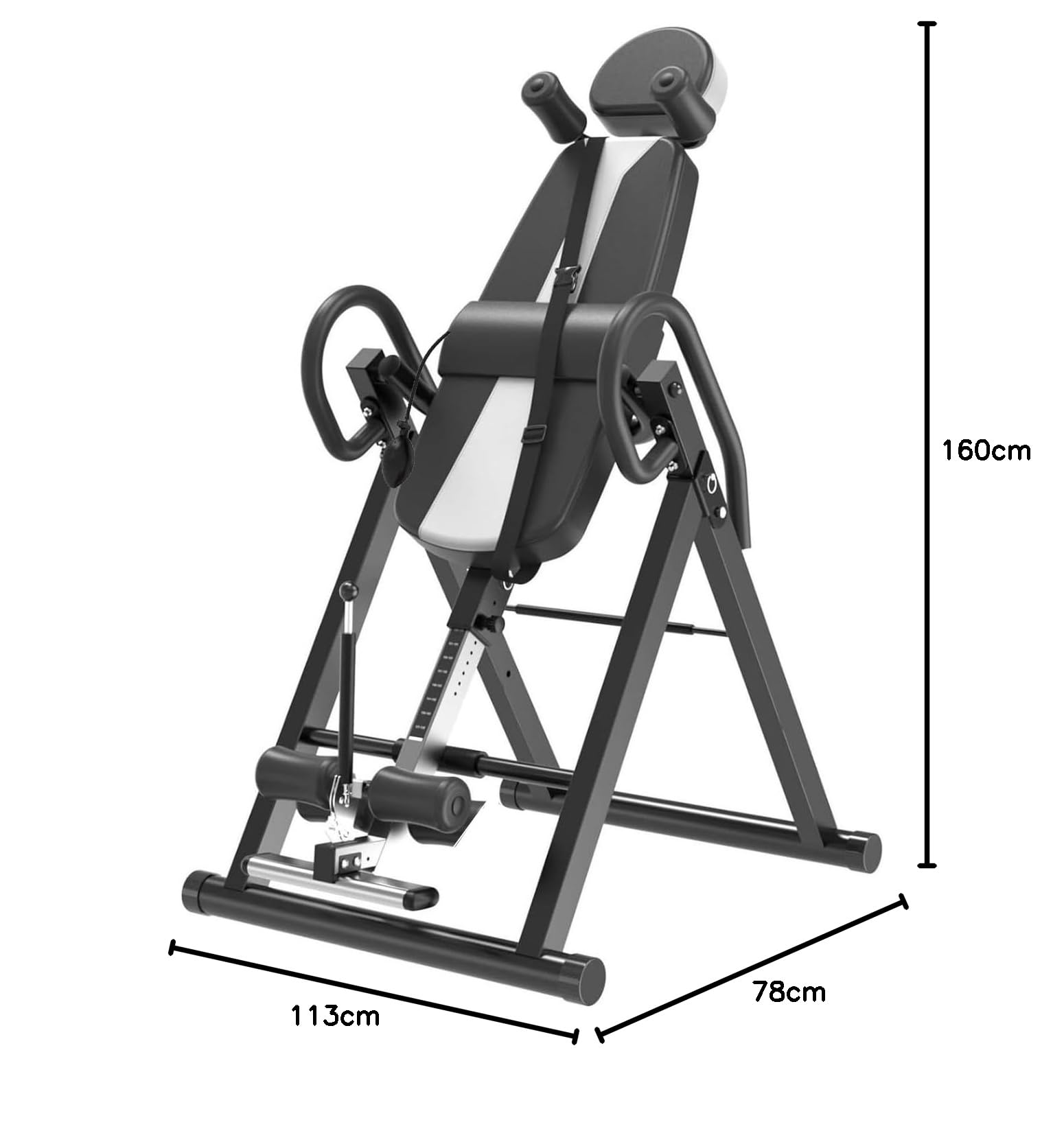 FFitness Panca a Inversione Imbottita Antigravitazionale Dimagrante Tavolo di Inversione Fitness Palestra Panca di Allungamento