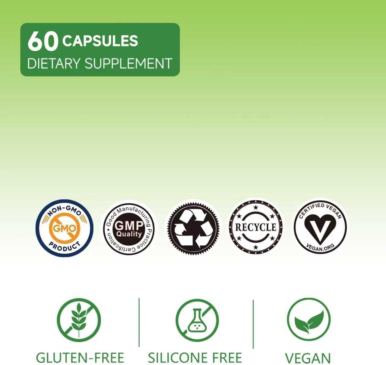Sea Moss & Black Seed Oil Capsules with Burdock & Bladderwrack & Ashwagandha, Vitamin C&D,Natural Herbal Complex for Daily Balance, Energy & Digestive Support, Vegan, Non-GMO, 60 Capsules