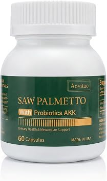 Saw Palmetto Extract with AKK Probiotics Supplement for Urinary Health Metabolism Support