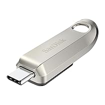 SanDisk Ultra Luxe 256GB Unità Flash, Chiavetta USB Type-C (Velocità fino a 400 MB, s, prestazioni USB 3.2 Gen 1, Prestazioni USB 3.2 Gen 1, Design Premium e Corpo in Metallo, Elegante Clip) Argento