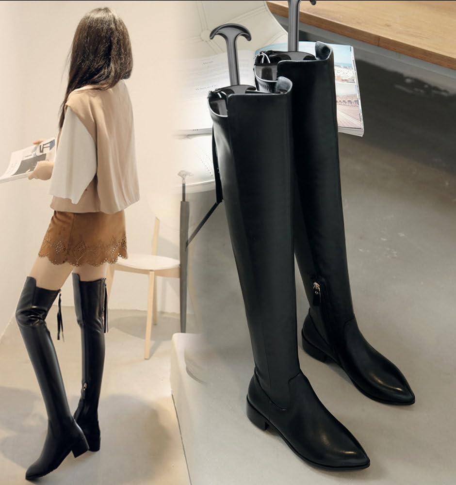 2 tenditori per stivali da equitazione da donna con manico, tenditore per scarpe, in legno di cedro regolabile, per stivali di media altezza, stivali da neve e stivali in pelle