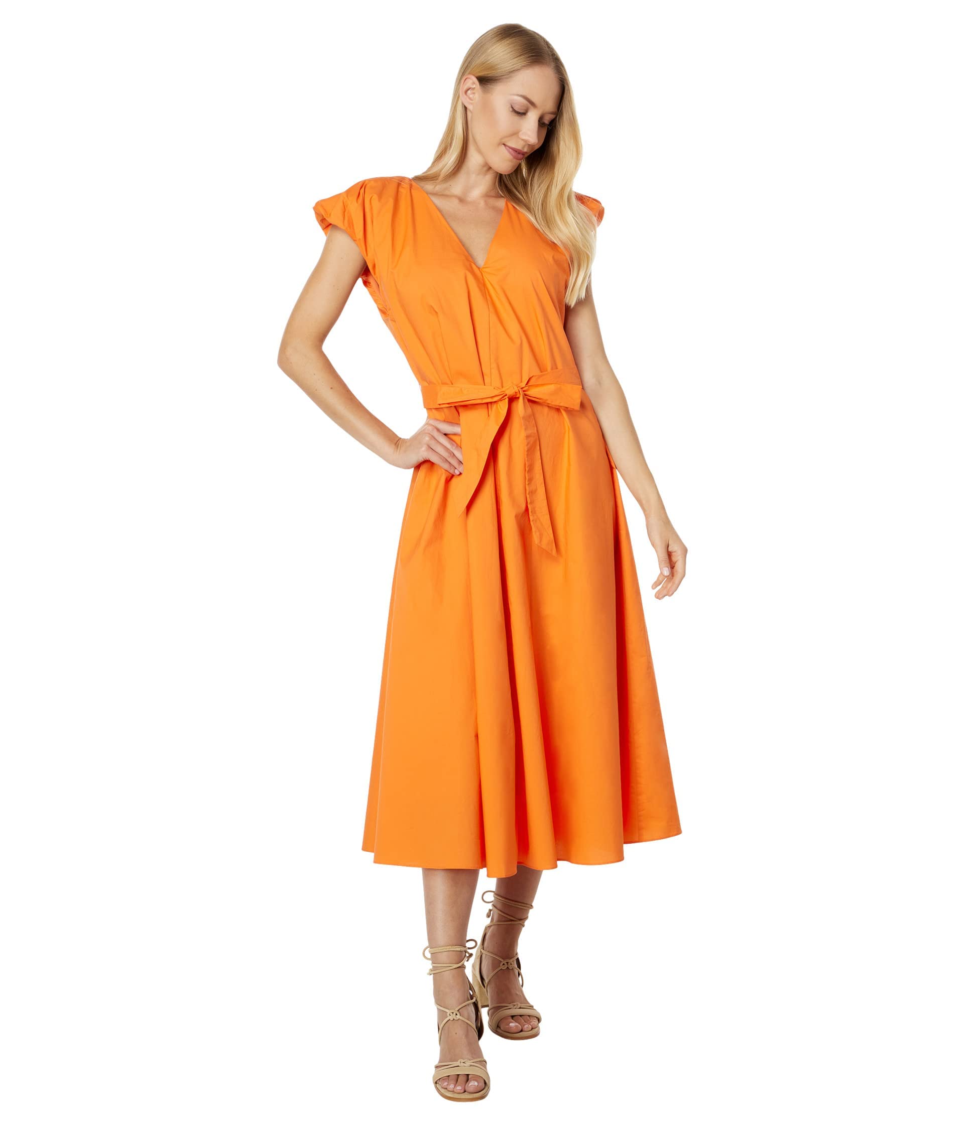 English FactoryWomen's Puffy sleeves Midi Dress