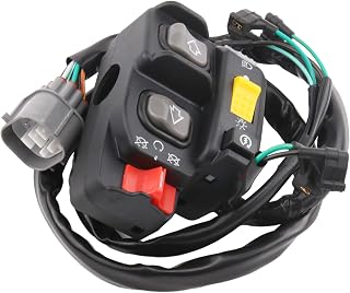 Left Handlebar Start Stop Shift Switch Compatible with Honda Rancher 420 TRX420FA TRX420FPA 2009-2014 ATV Electric Headlight 35140-HP7-A01 35140-HP7-A02