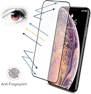 Protector Pantalla iPhone XS X Mate, BENKS Anti-Huella Cristal Templado iPhone XS [Compatible con 3D Touch ] [9H Dureza] [Alta Definicion 0.3mm] Vidrio Templado para Apple iPhone XS X 10, 5,8 pulgada