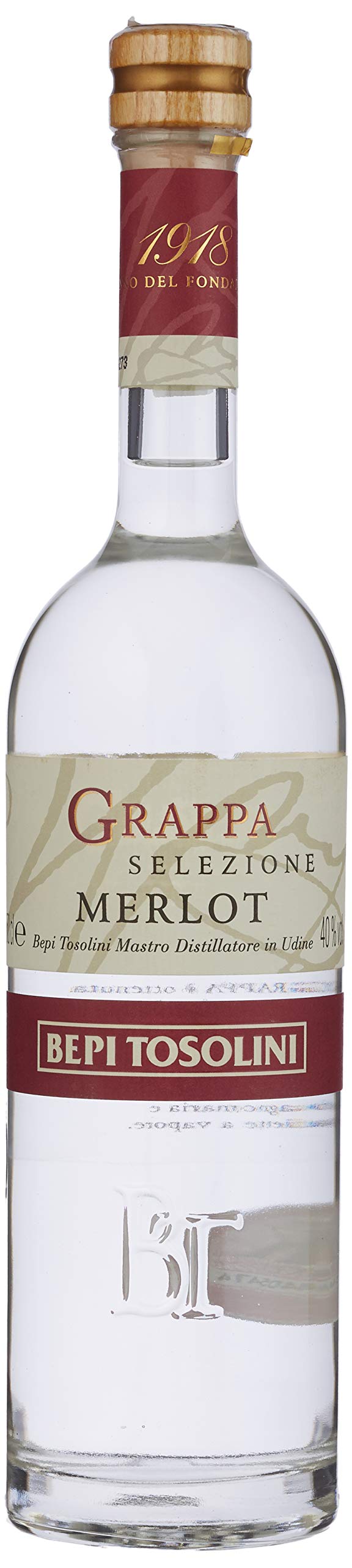 Bepi Tosolini Grappa di Merlot, 50 cl