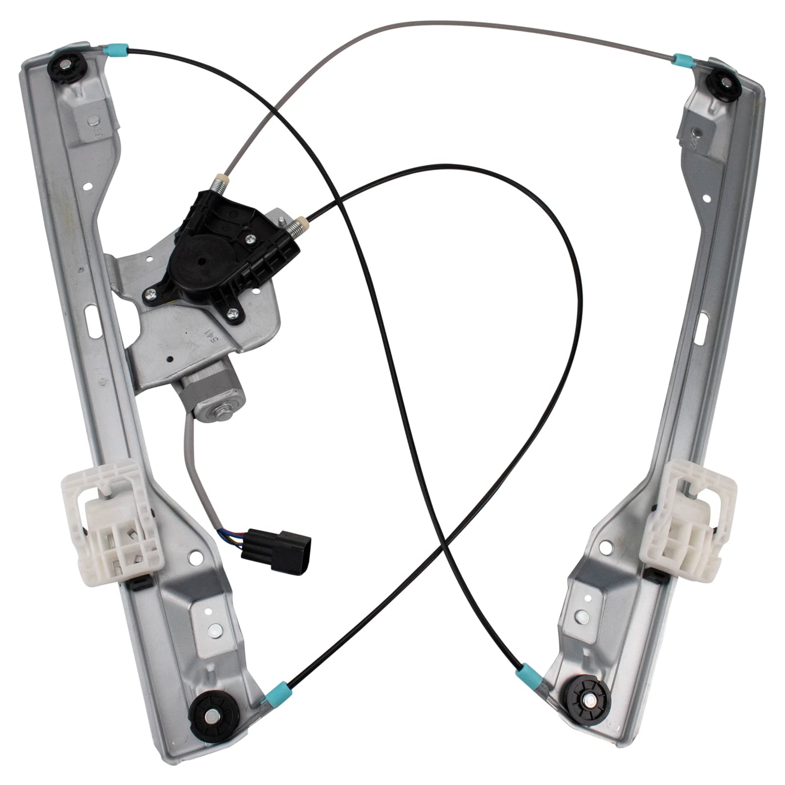 TRQ Front Left Power Window Regulator &amp; Motor Assembly Drivers Side | For 2015-2020 Ford F-150 2017-2020 F-250/F-350/F-450 Super Duty F-550 Super Duty