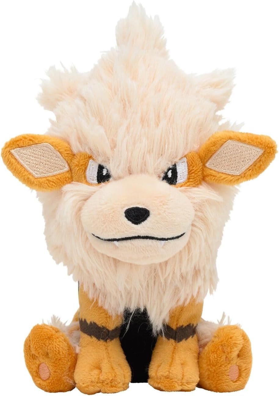 Pokemon Center Original Plush, Pokémon Fit, Arcanine, 5.5 x 6.3 x 3.3 inches (14 x 16 x 8.5 cm)