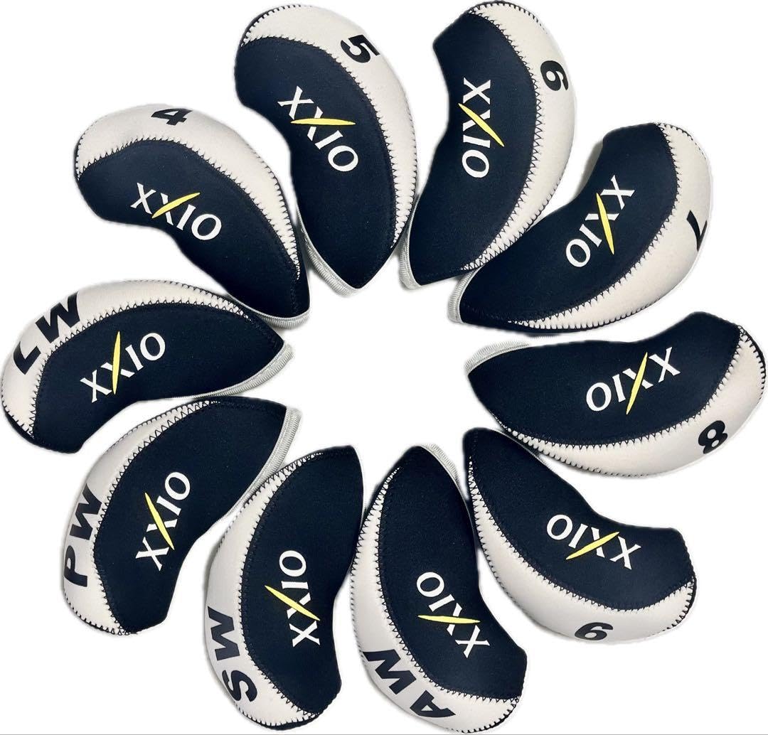 アイアンヘッドカバー ゼクシオXXIO汎用ホワイト