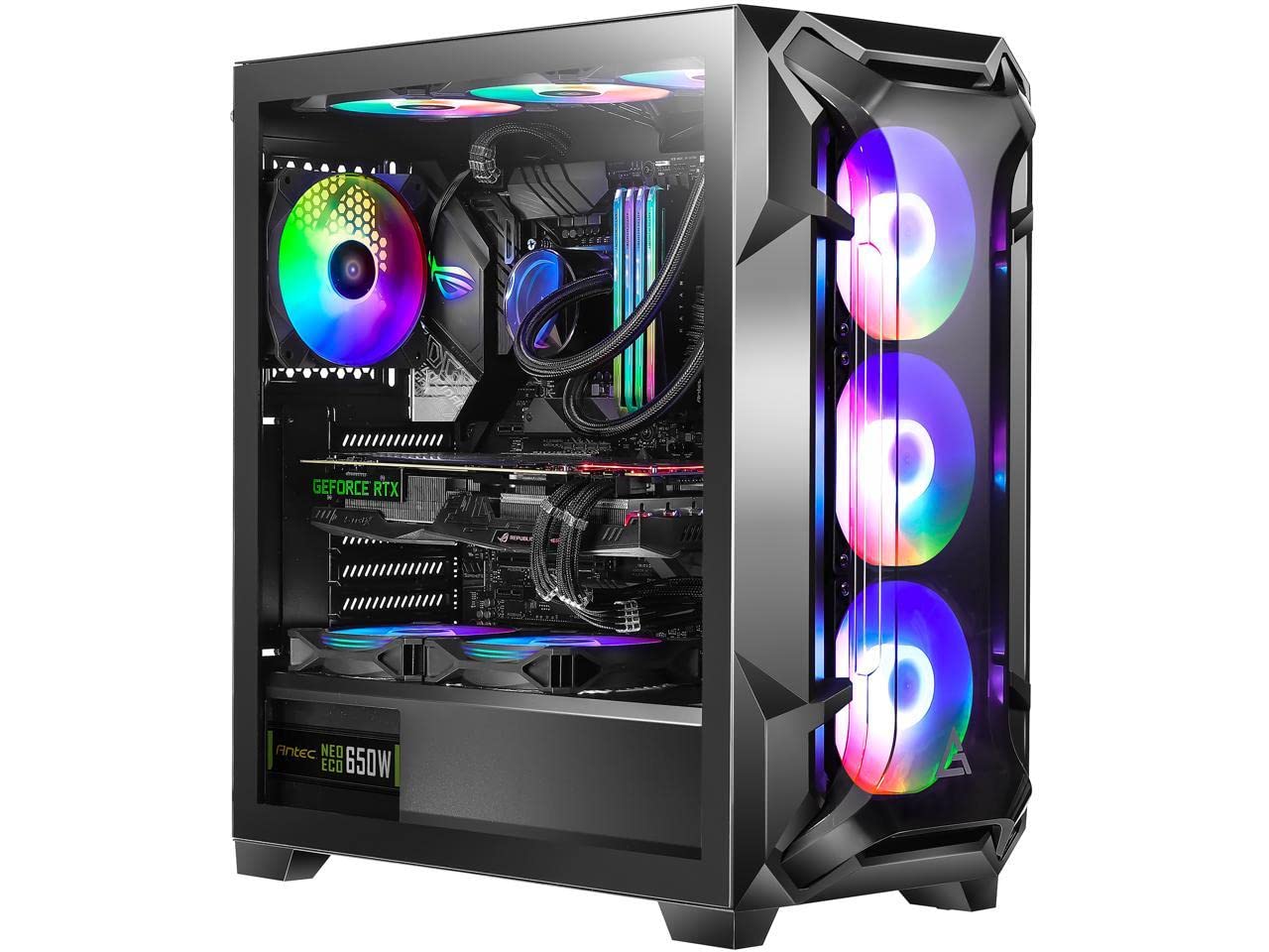 Caja Gaming ANTEC DF600 Flux ATX 2XUSB3.0 SIN Fuente RGB