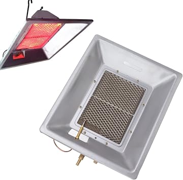 Jeanoko 1PCS Chick Heating Plate, Brooder Heat Plate, Manual Infrared Ceramics Catalytic Heating Incubation Equipment for Chicken Coops Poultry Heating