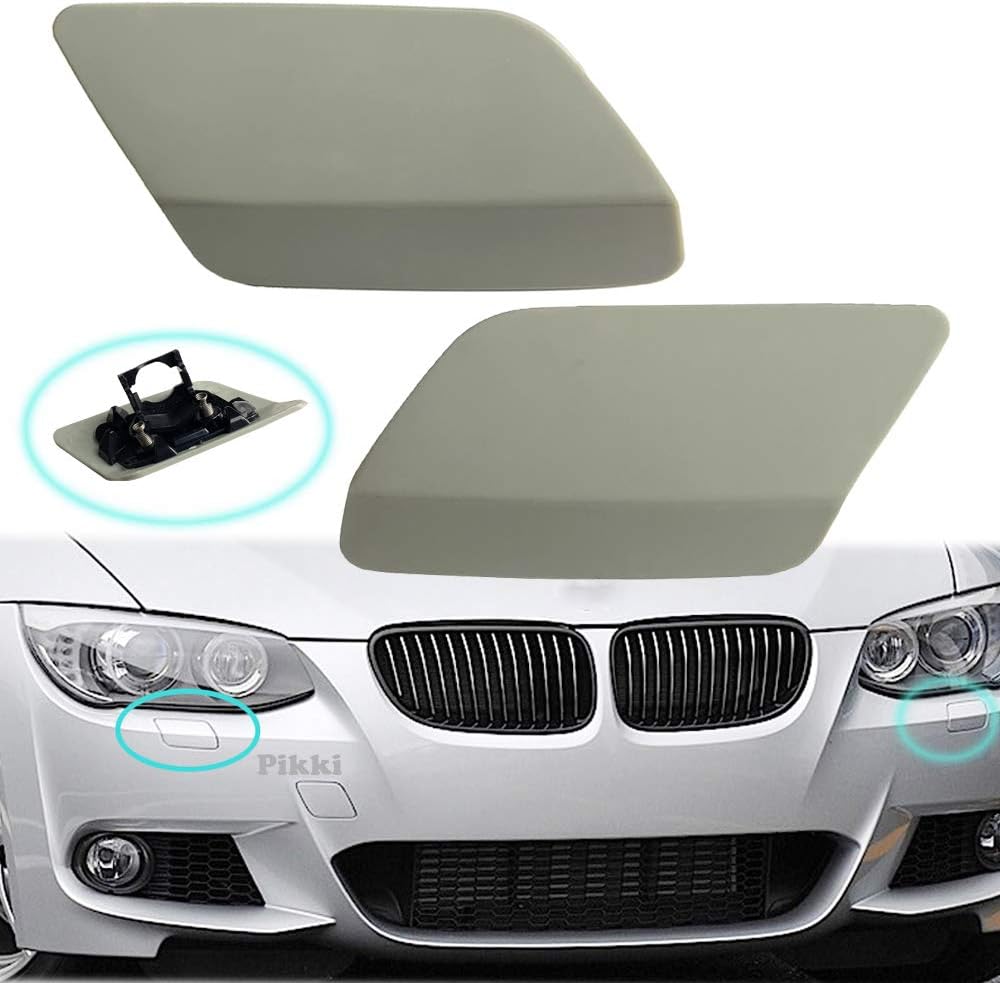 Headlight Washer Covers Front Bumper Cover for E92 E93 LCI 2010-2013 (unpainted, Left+Rght Side)