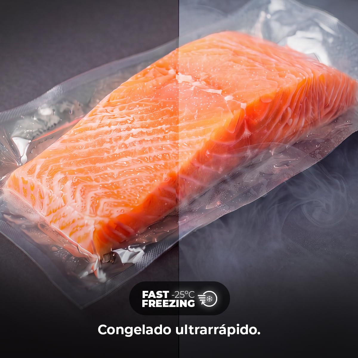 Cecotec Frigorífico Bolero CoolMarket Combi 377 Inox A. 377 Litros, Altura 200 cm, Ancho 59,5 cm, Clase A de Eficiencia, Sistema CoolMatrix, Dos Cajones con Control de Humedad, Congelación Rápida