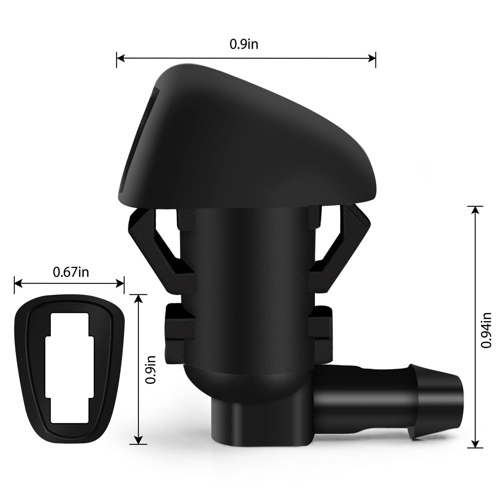 For Dodge Nitro 07-11 Windshield Wiper Water Washer Nozzle Jet - Foto 7