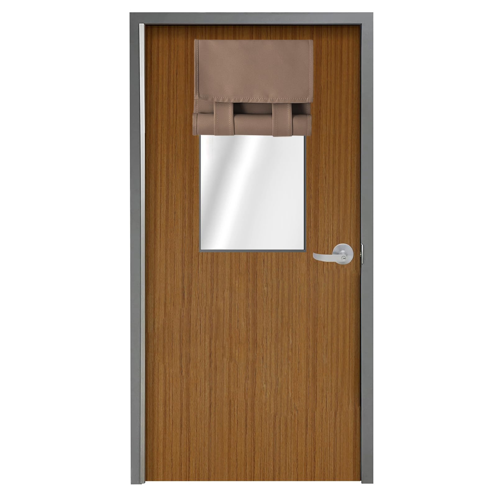 WdFour Side Door Curtains for Door Window, Thermal Insulated Noise Reducing Blackout Curtains for Office Glass Door (12W X 40L, 1 Panel, Mocha) โ image 1