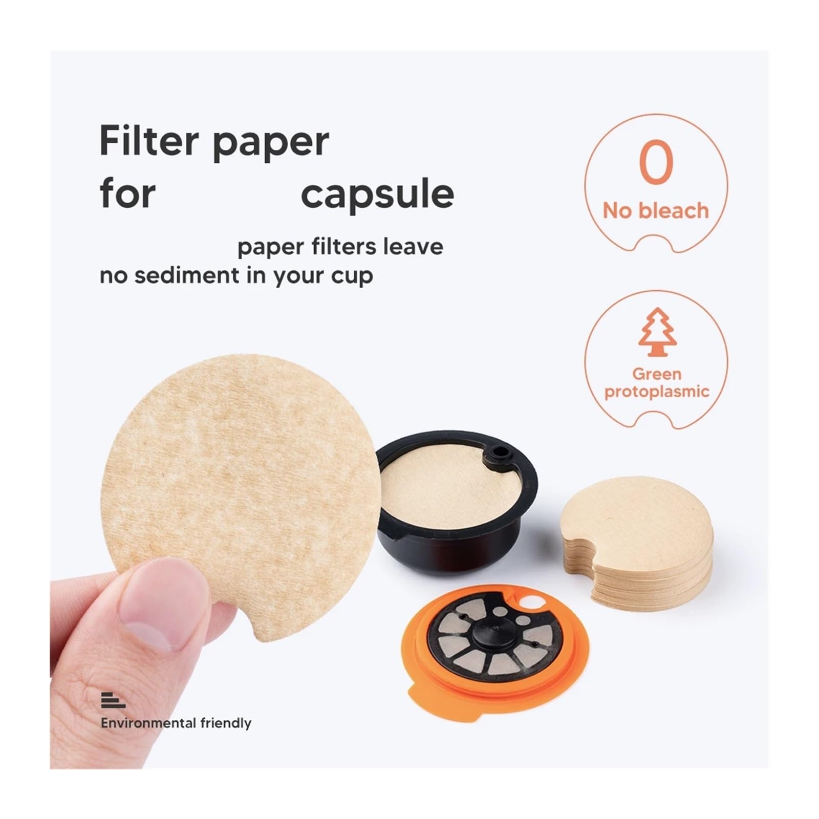Filtros De Papel Desechables, Compatibles Con Bosch, Compatibles Con Tassimo, Compatibles Con Nespresso, Cápsulas Reutilizables De Café(400pcs,A)