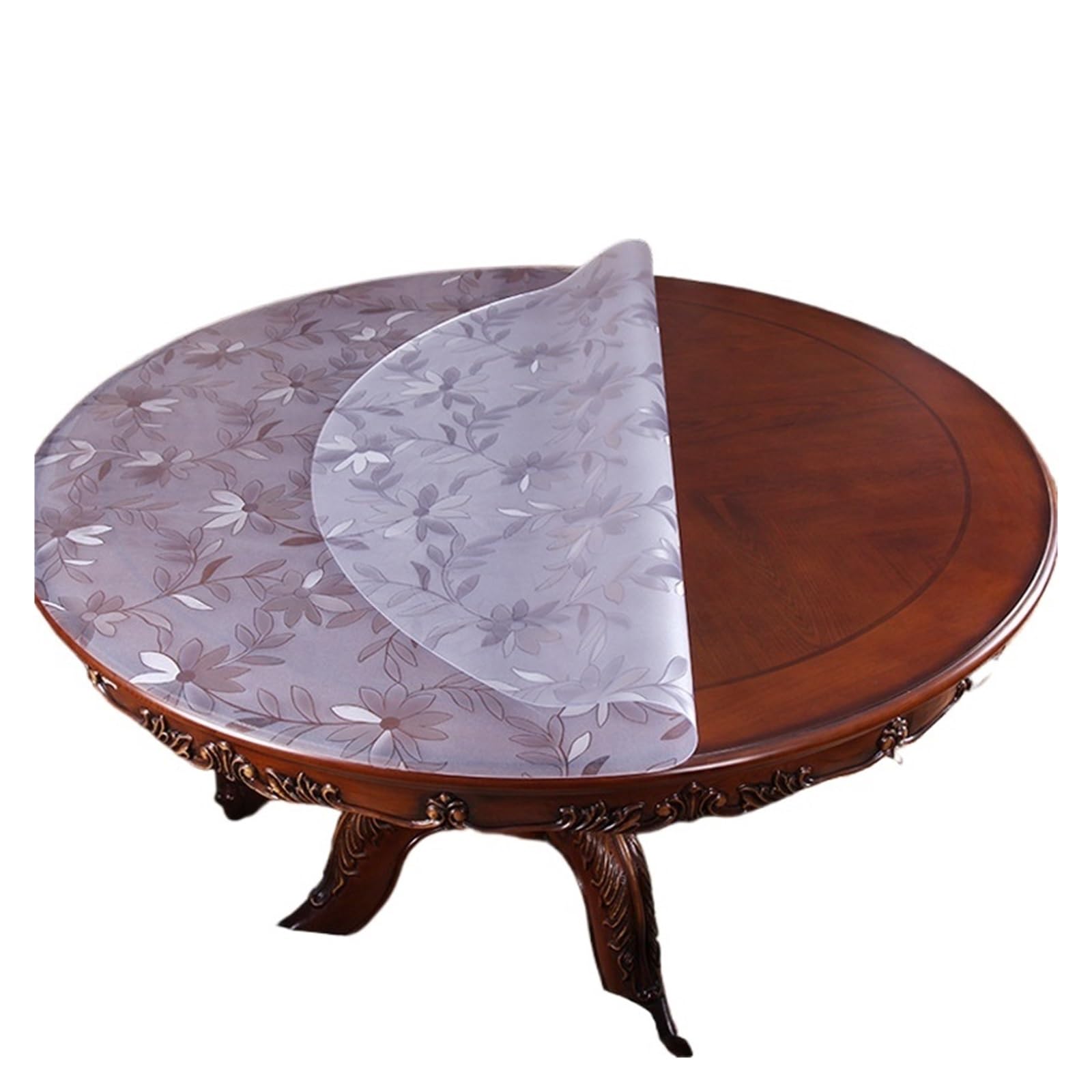 Ygmnqal Cosmos 1Mm Round Tablecloth Waterproof Oilproof Pvc
