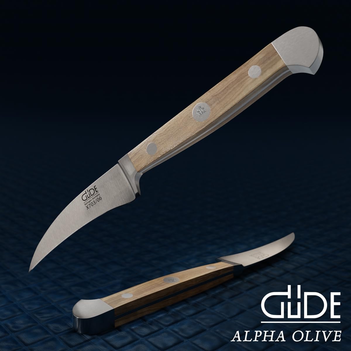 Güde Alpha Olive Series Hand-Forged Paring Knife - 3-inch, Ice-Hardened Steel, Made In Solingen Germany - View #8